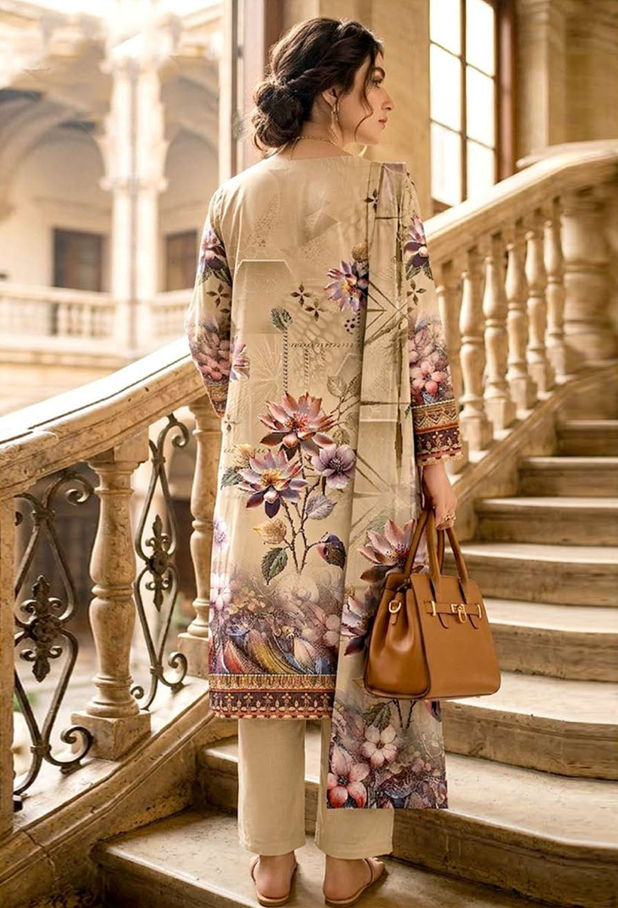 D# 11092 Lawn 3 Pcs Unstitched