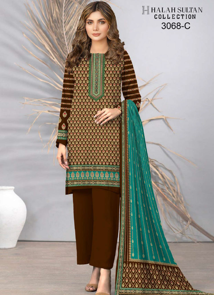 Halah Sultan Lawn Collection 3068c23 vol5