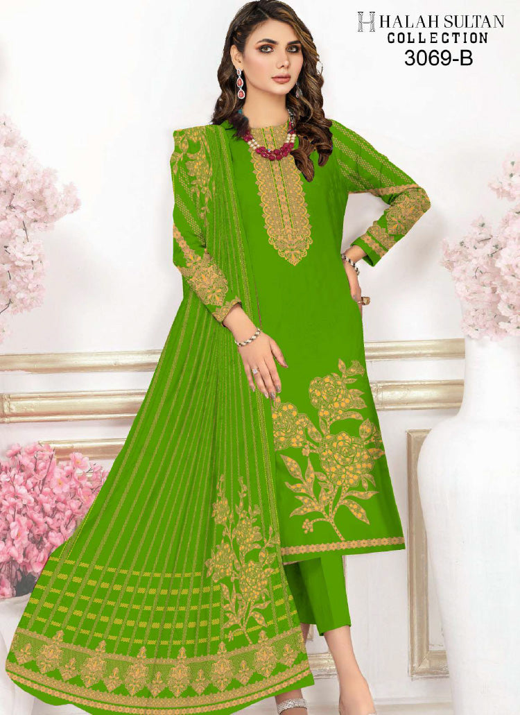 Halah Sultan Lawn Collection 3069b23 vol5