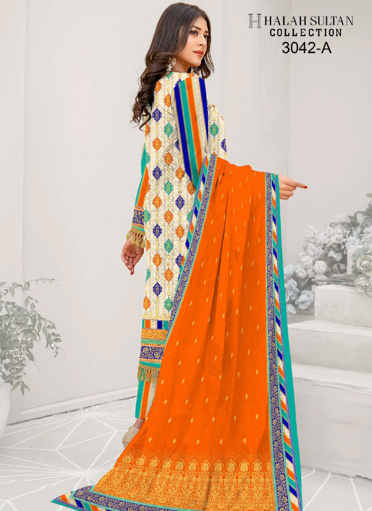 Halah Sultan Lawn Collection 3042a23 vol5