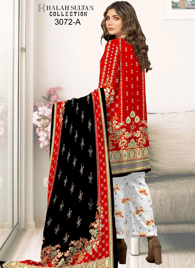 Halah Sultan Lawn Collection 3072a23 vol5