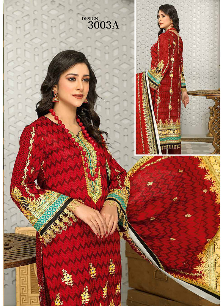 Halah Sultan Classic Lawn vol1 3003-A-2022