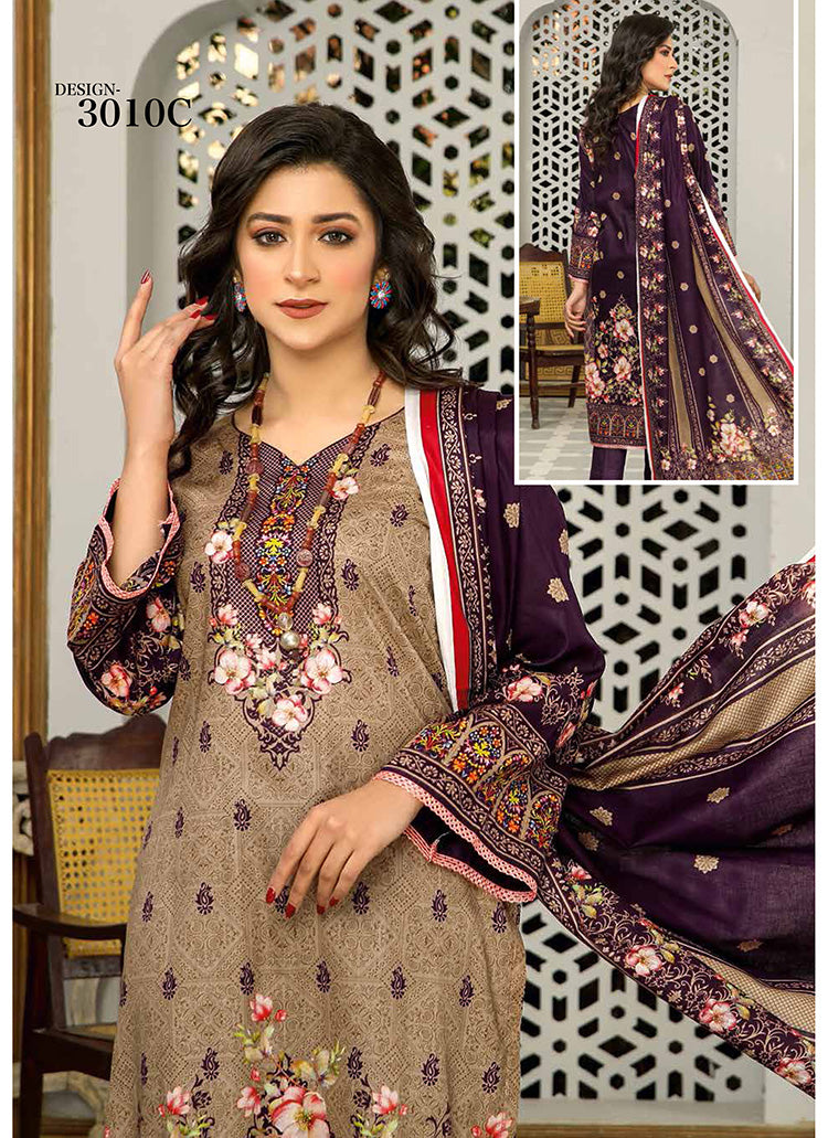 Halah Sultan Classic Lawn vol1 3010-c-2022