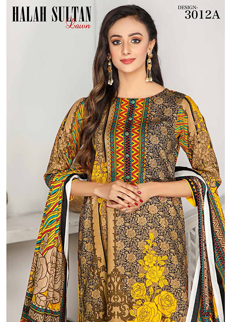 Halah Sultan Classic Lawn vol1 3012-a-2022