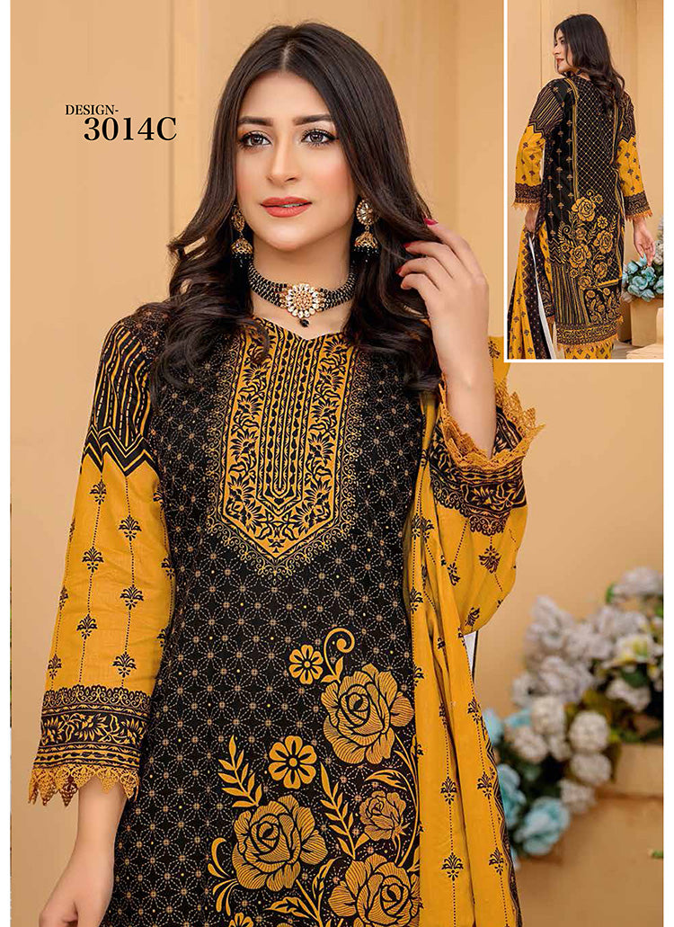 Halah Sultan Classic Lawn vol1 3014-c-2022