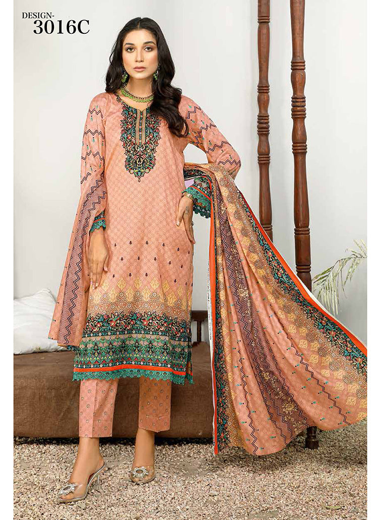 Halah Sultan Classic Lawn vol1 3016-c-2022