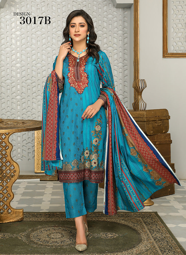 Halah Sultan Classic Lawn vol1 3017-b-2022