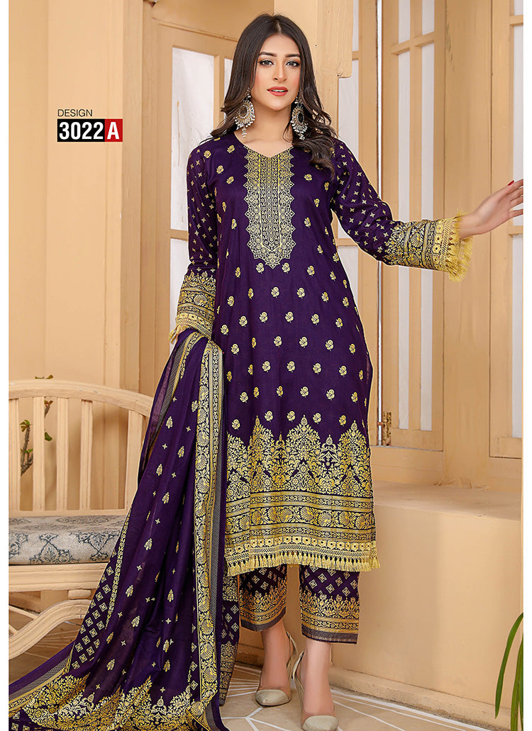 Halah Sultan Classic Lawn vol2 3022-A-2022