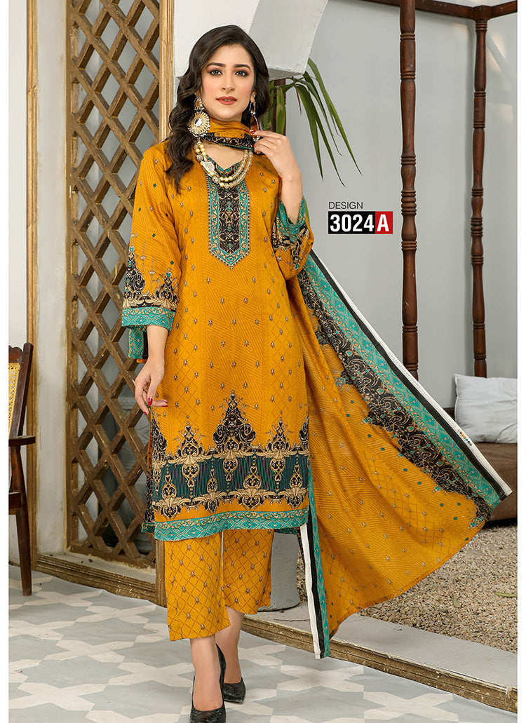 Halah Sultan Classic Lawn vol2 3024-a-2022