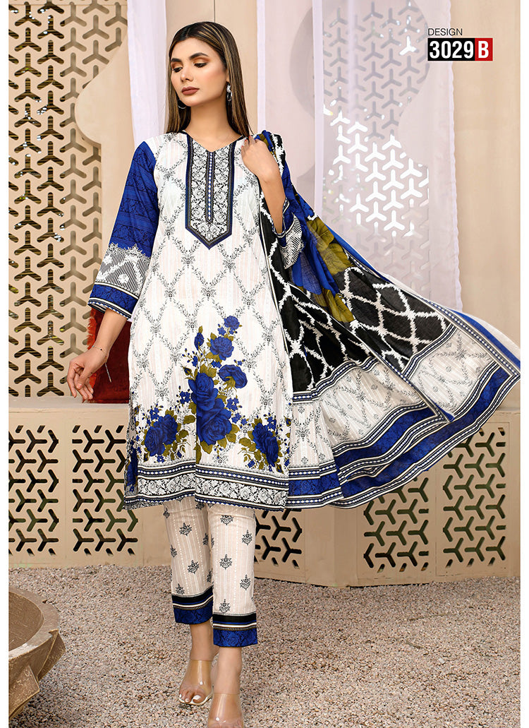 Halah Sultan Classic Lawn vol2 3029-b-2022