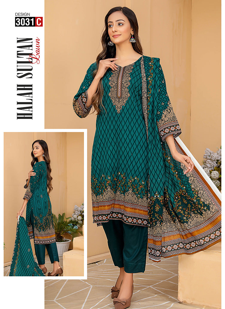 Halah Sultan Classic Lawn vol2 3031-c-2022
