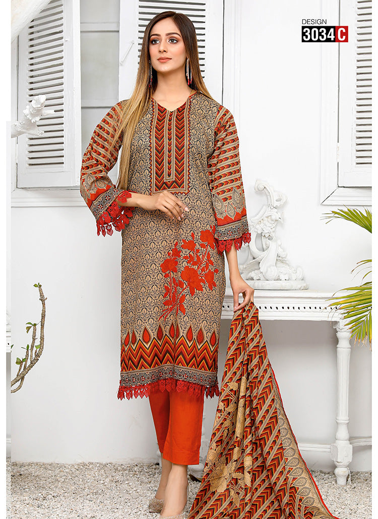 Halah Sultan Classic Lawn vol2 3034-c-2022