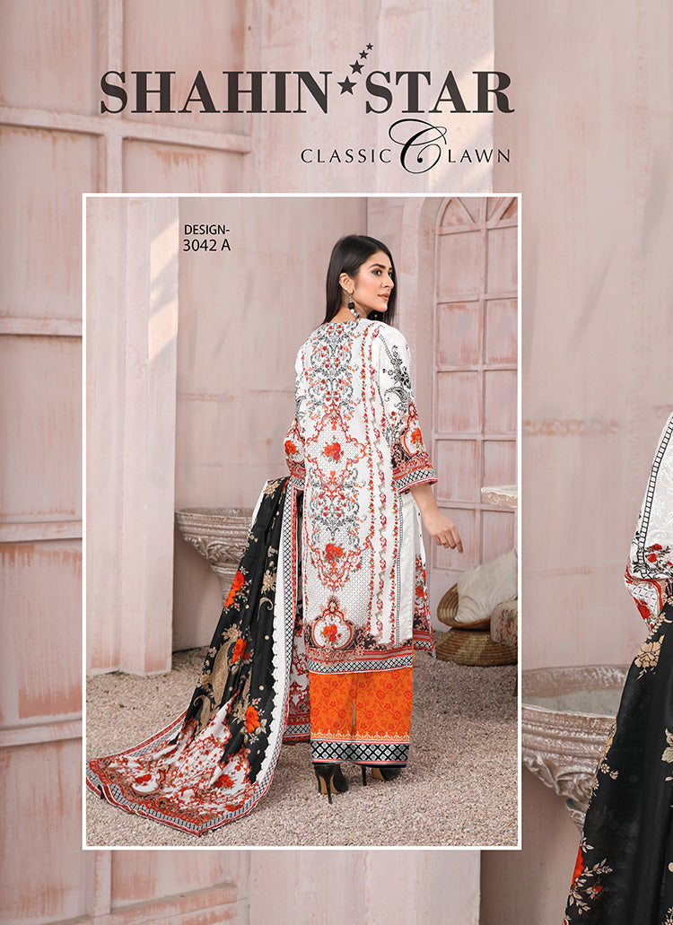 Halah Sultan Classic Lawn vol3 3042-A-2022