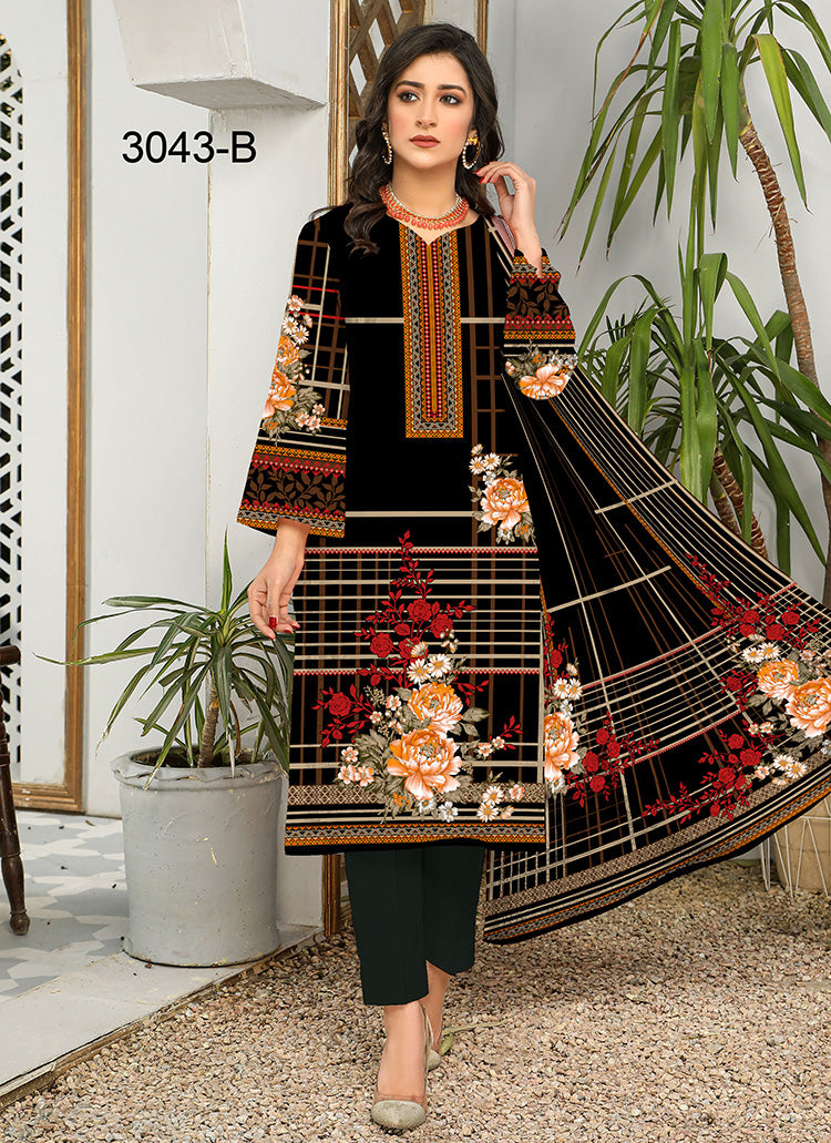 Halah Sultan Classic Lawn vol4 3043-b-2022