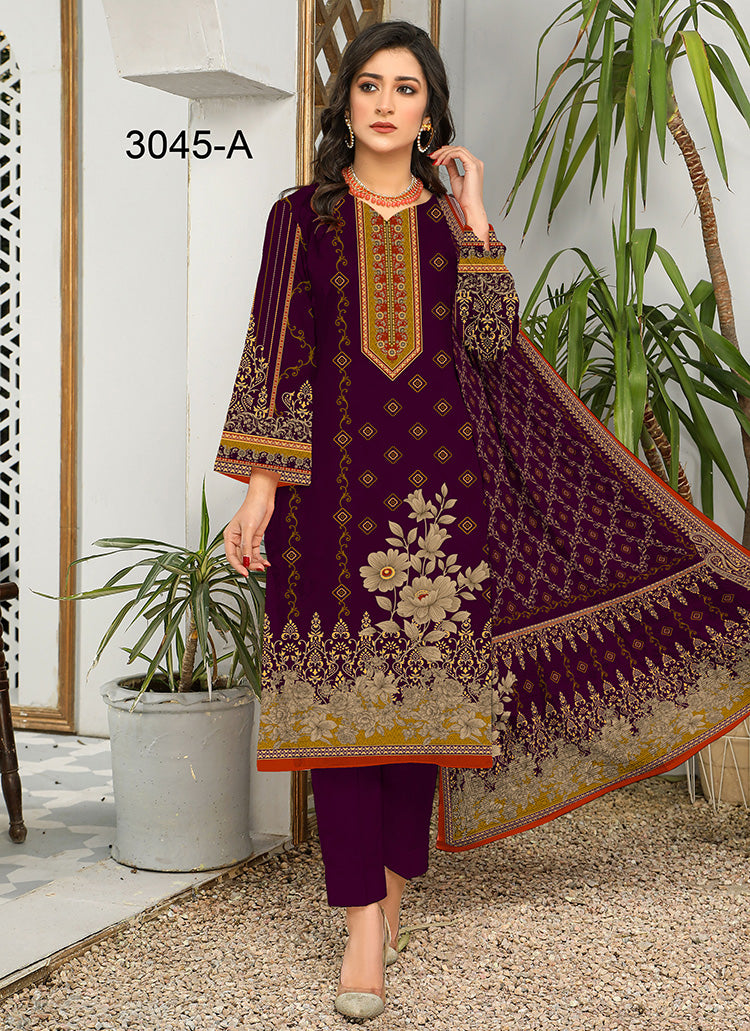 Halah Sultan Classic Lawn vol4 3045-a-2022