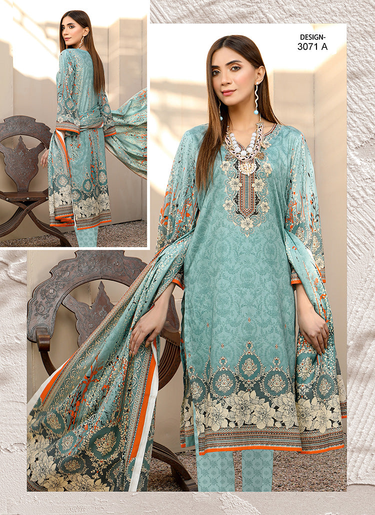Halah Sultan Classic Lawn vol3 3071-A-2022