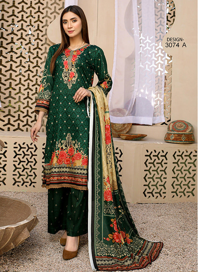 Halah Sultan Classic Lawn vol3 3074-a-2022