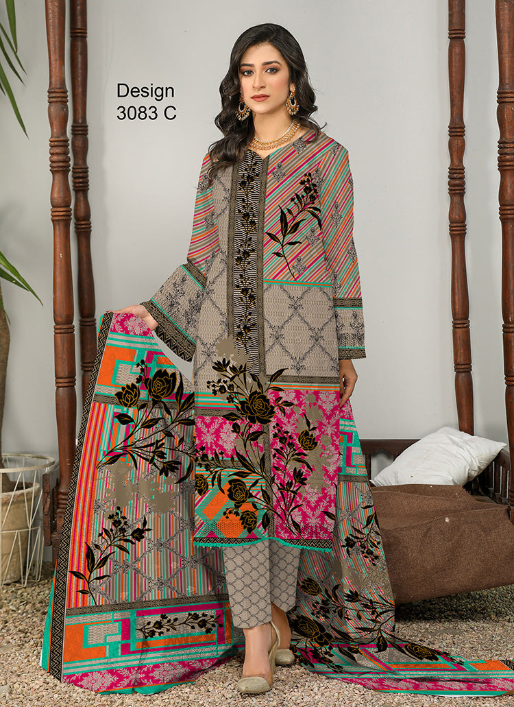Halah Sultan Classic Lawn vol3 3083-c-2022