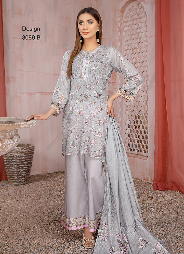 Halah Sultan Classic Lawn vol3 3089-b-2022