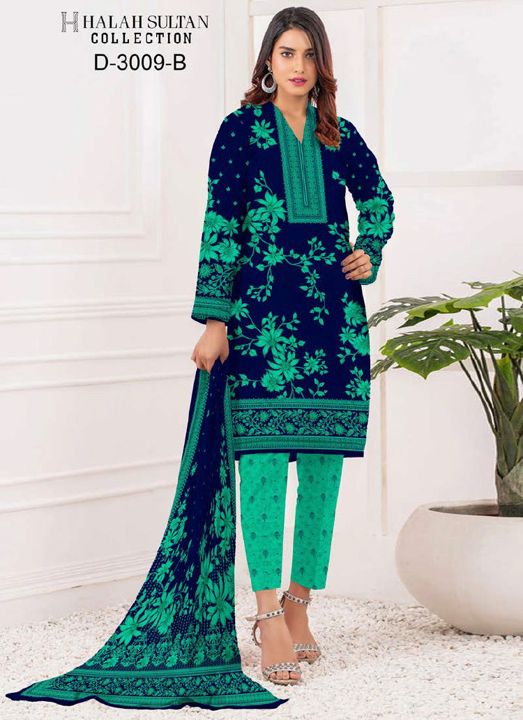 Halah Sultan Lawn Collection 3009b23 vol1