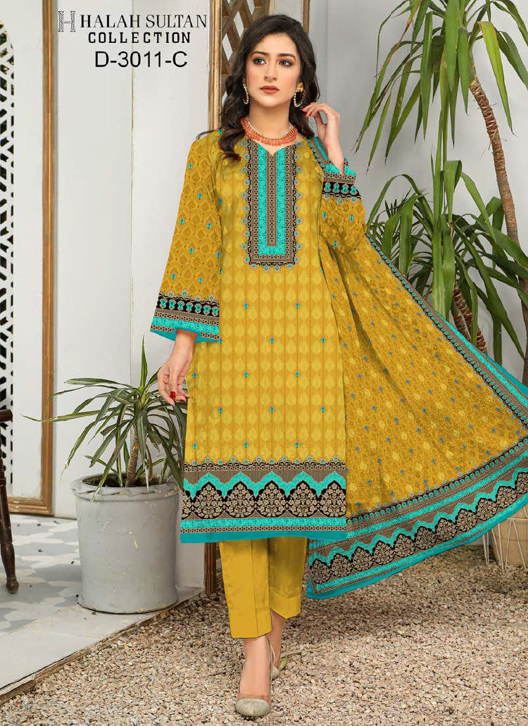 Halah Sultan Lawn Collection 3011c23 vol1