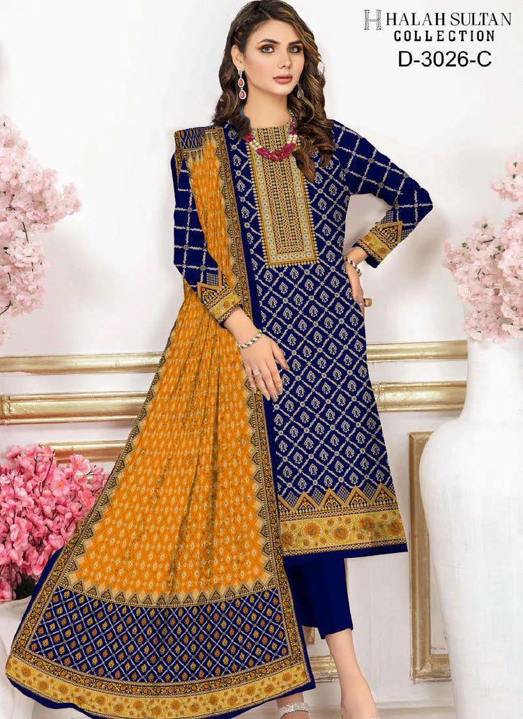 Halah Sultan Lawn Collection 3026c23 vol1
