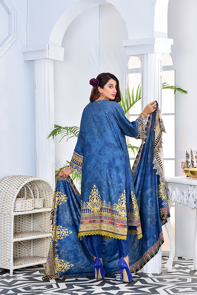 Digital Embroidered Linen-Vol1-Blue6-21