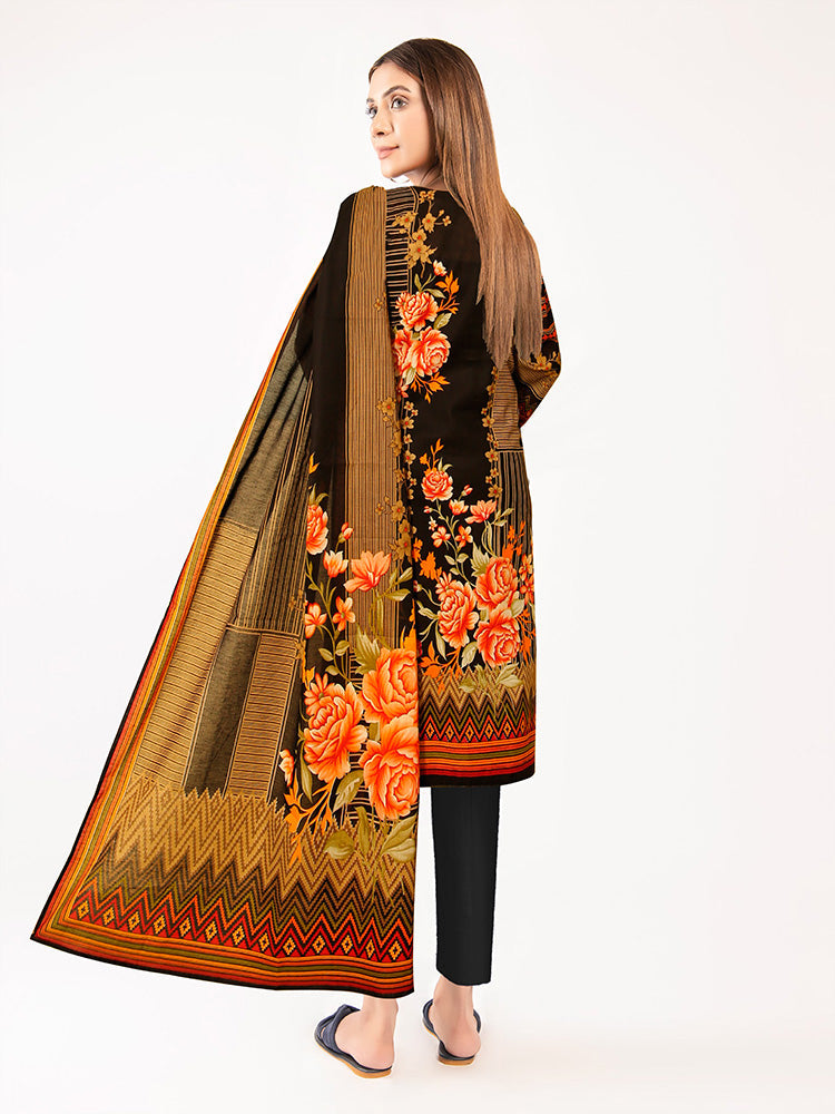 Shahin Swiss Lawn 1015-BLACK-3 Piece