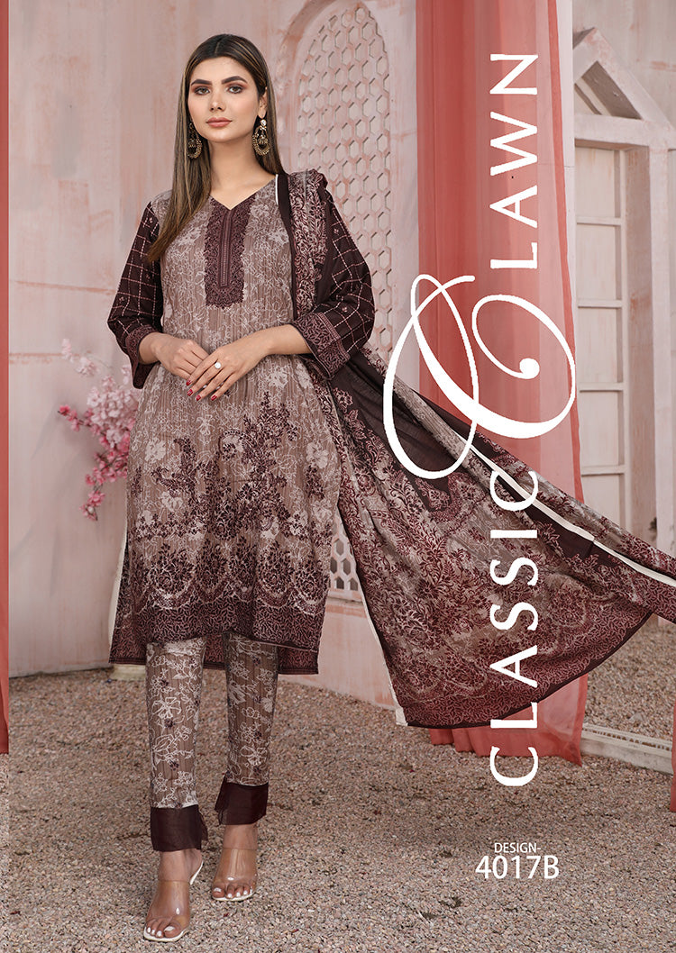 Shahin Star Classic Lawn vol1 4017-b-2022