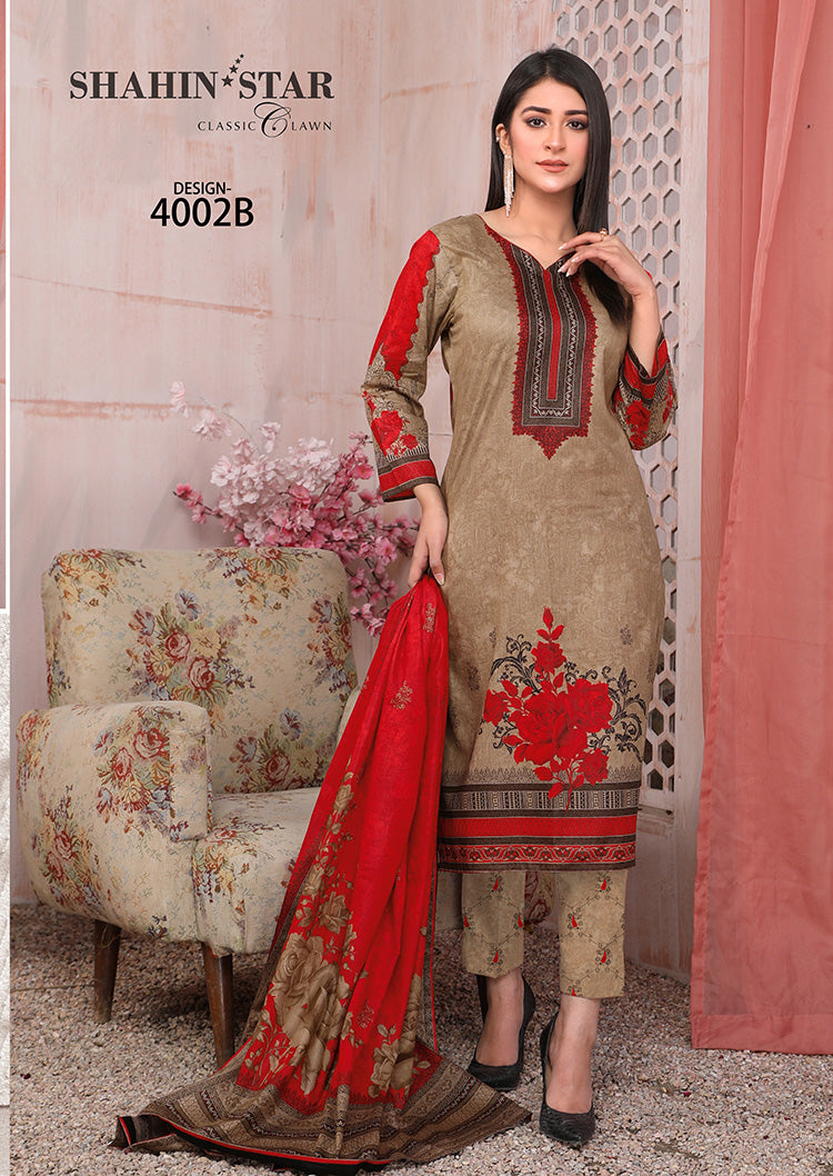 Shahin Star Classic Lawn vol1 4002-b-2022