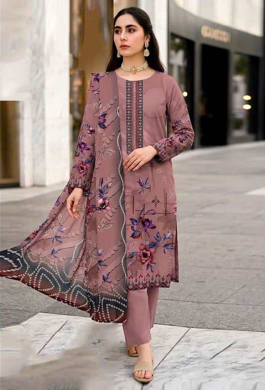 D# 11084 Lawn 3 Pcs Unstitched