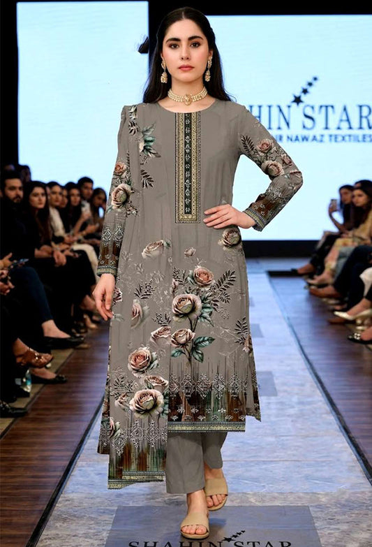 D# 11087 Lawn 3 Pcs Unstitched