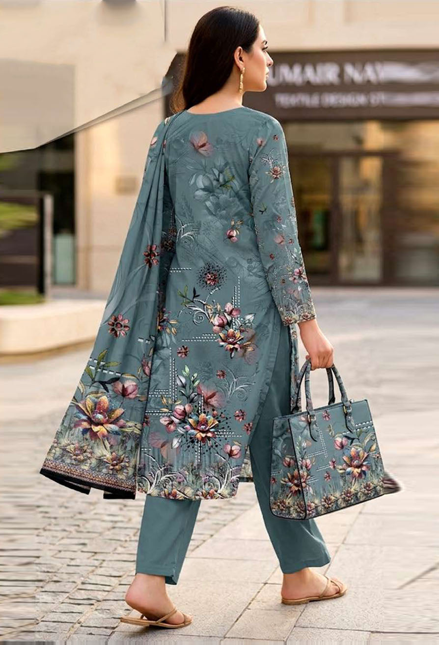 D# 11090 Lawn 3 Pcs Unstitched