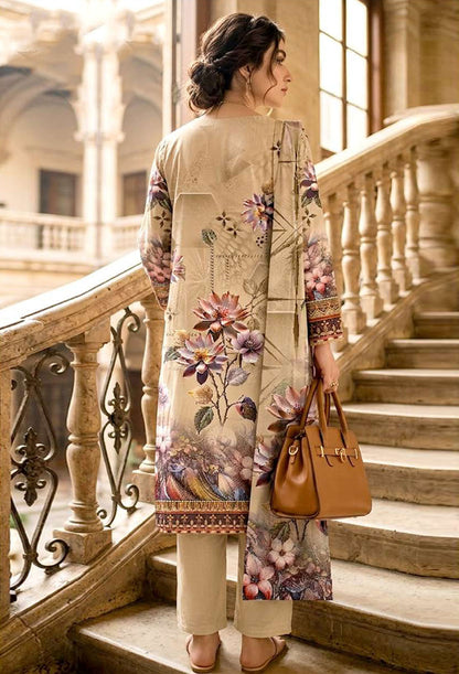 D# 11092 Lawn 3 Pcs Unstitched