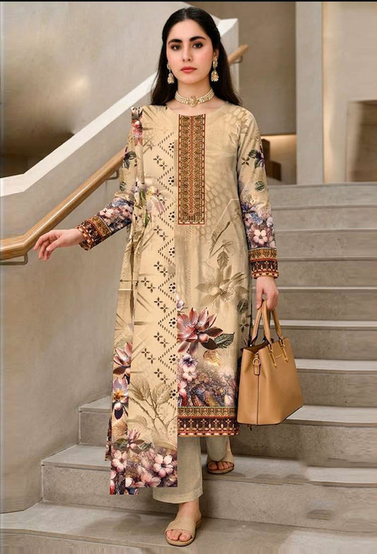 D# 11092 Lawn 3 Pcs Unstitched
