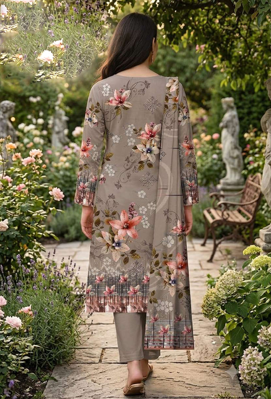 D# 11099 Lawn 3 Pcs Unstitched