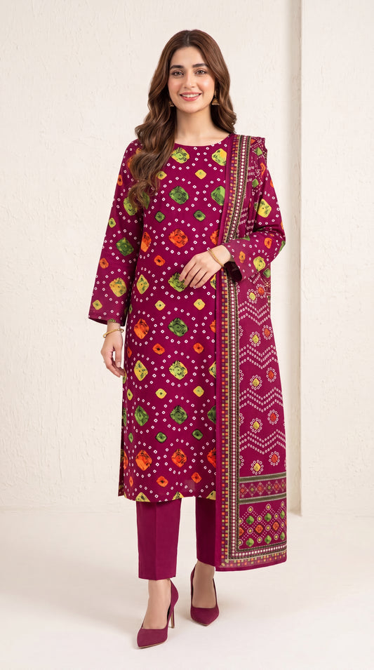 D# 1127 Lawn 3 Pcs Unstitched