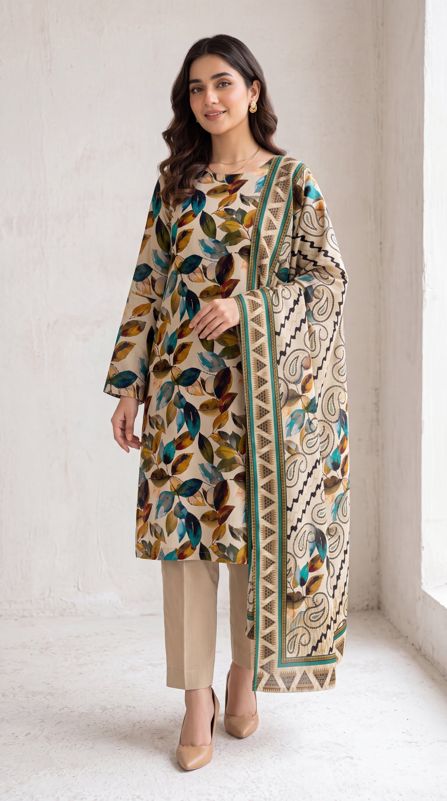 D# 1135 Lawn 3 Pcs Unstitched
