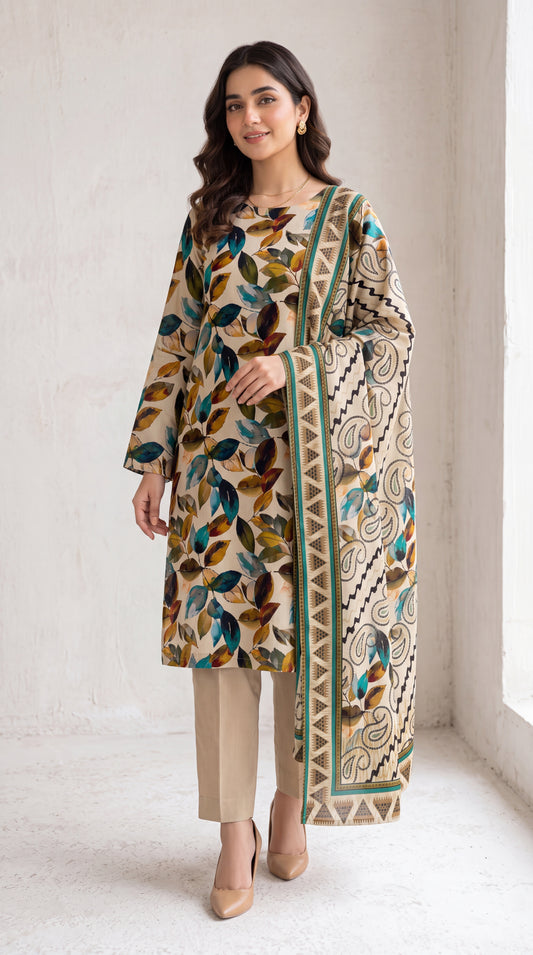 D# 1135 Lawn 3 Pcs Unstitched