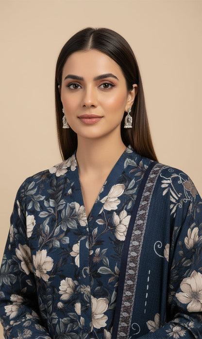 D#7063 DIGITAL CLASSIC LINEN 3PCS UNSTITCHED