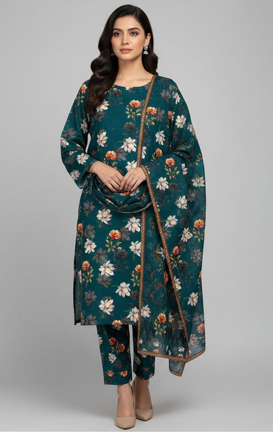 D# 8039 PRINTED BANA DORA 3 PCS UNSTITCHED