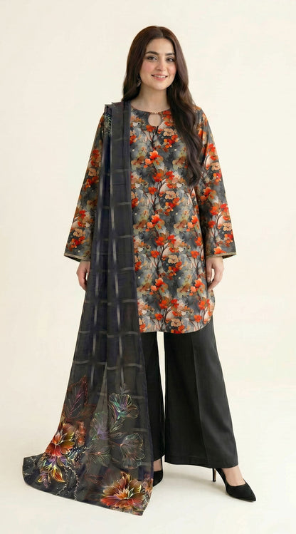 D# 4013 Banadora Lawn 3 Pcs Unstitched