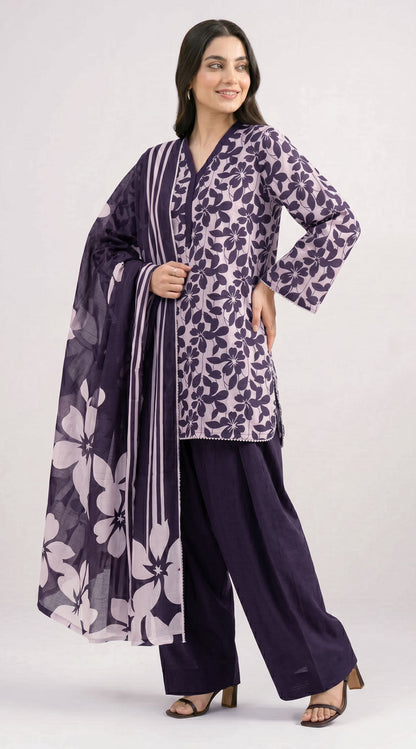 D# 4017 Banadora Lawn 3 Pcs Unstitched