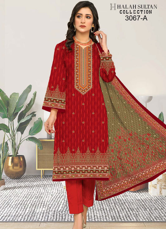 Halah Sultan Lawn Collection 3067a23 vol5