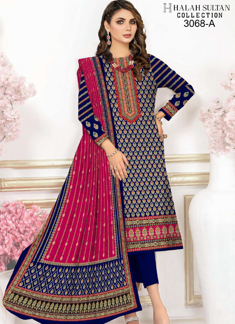 Halah Sultan Lawn Collection 3068a23 vol5