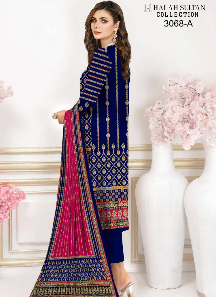 Halah Sultan Lawn Collection 3068a23 vol5
