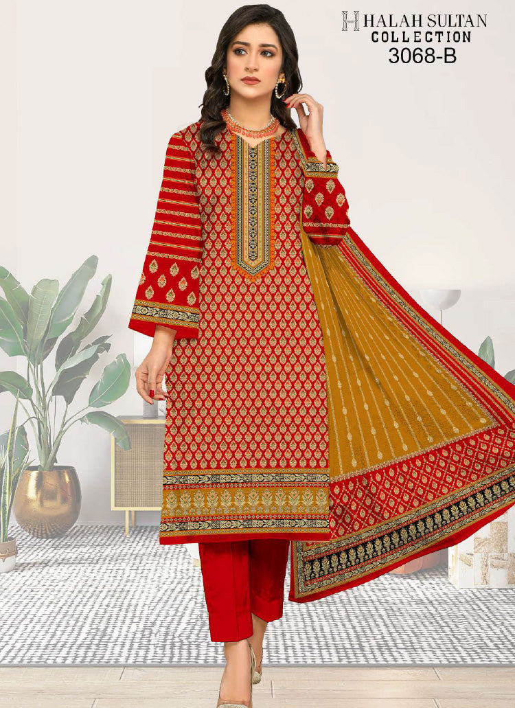 Halah Sultan Lawn Collection 3068b23 vol5
