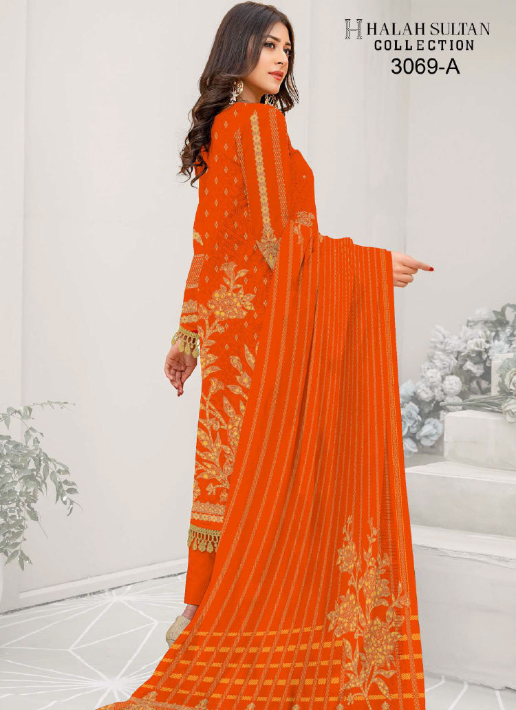 Halah Sultan Lawn Collection 3069a23 vol5