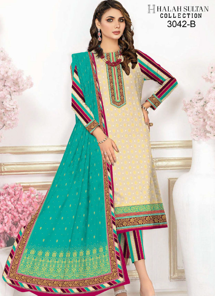 Halah Sultan Lawn Collection 3042b23 vol5
