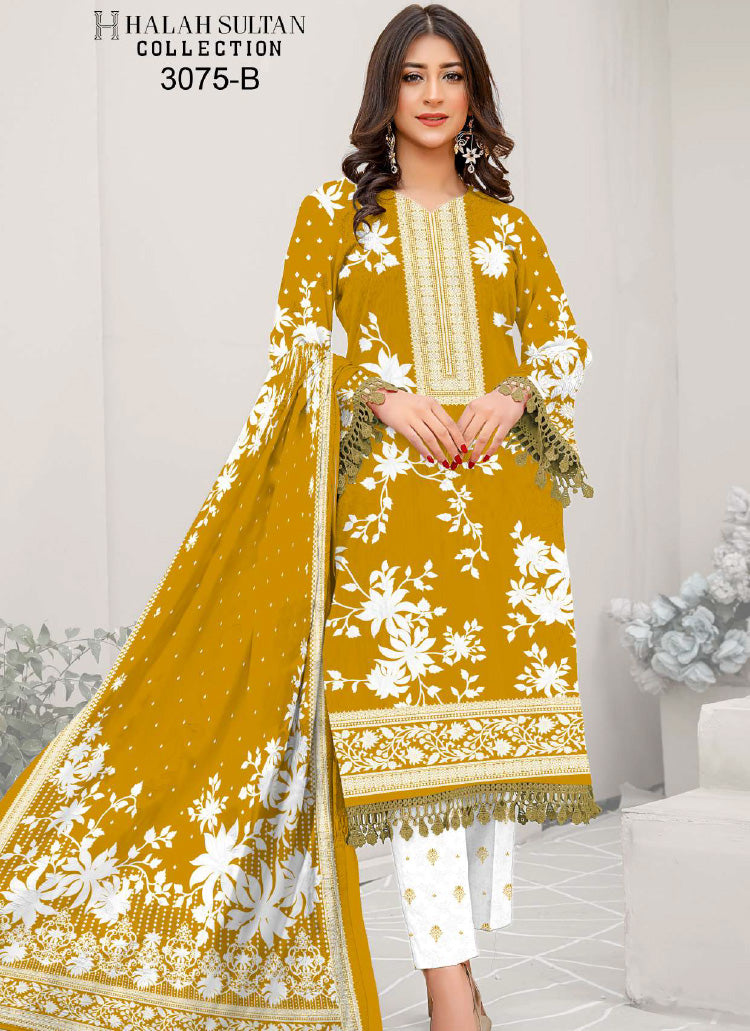 Halah Sultan Lawn Collection 3075b23 vol5